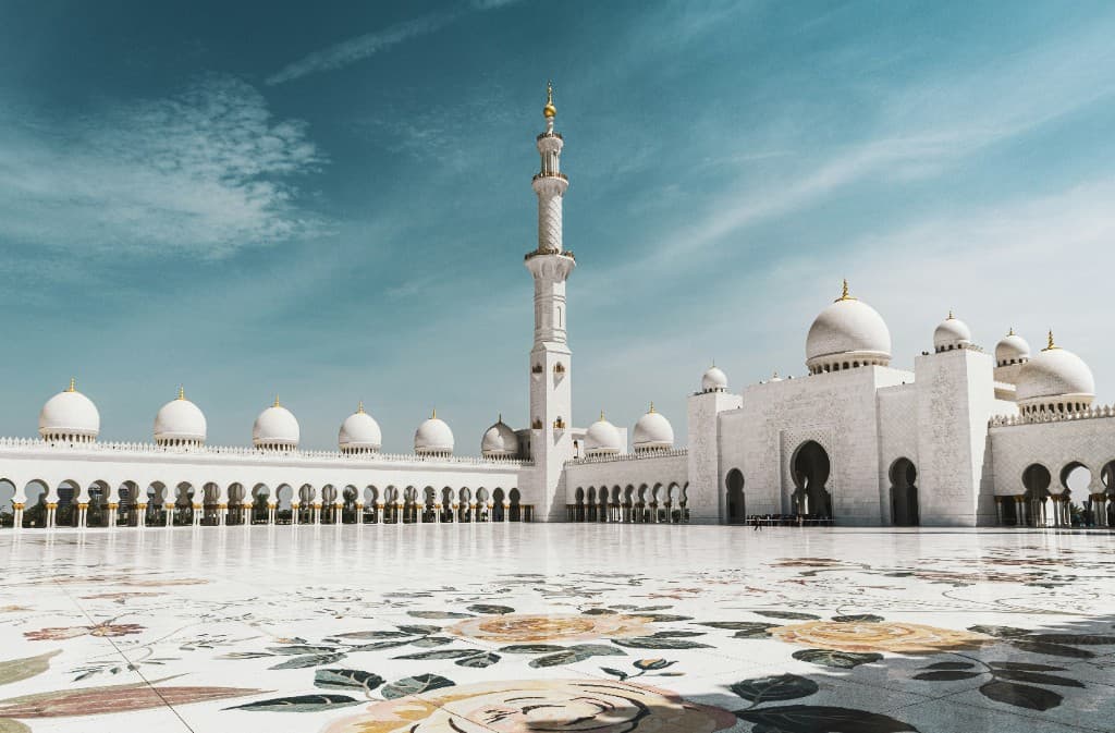 Grand mosque landscape